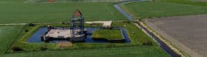 Ruine van nuwendoorn luchtfoto